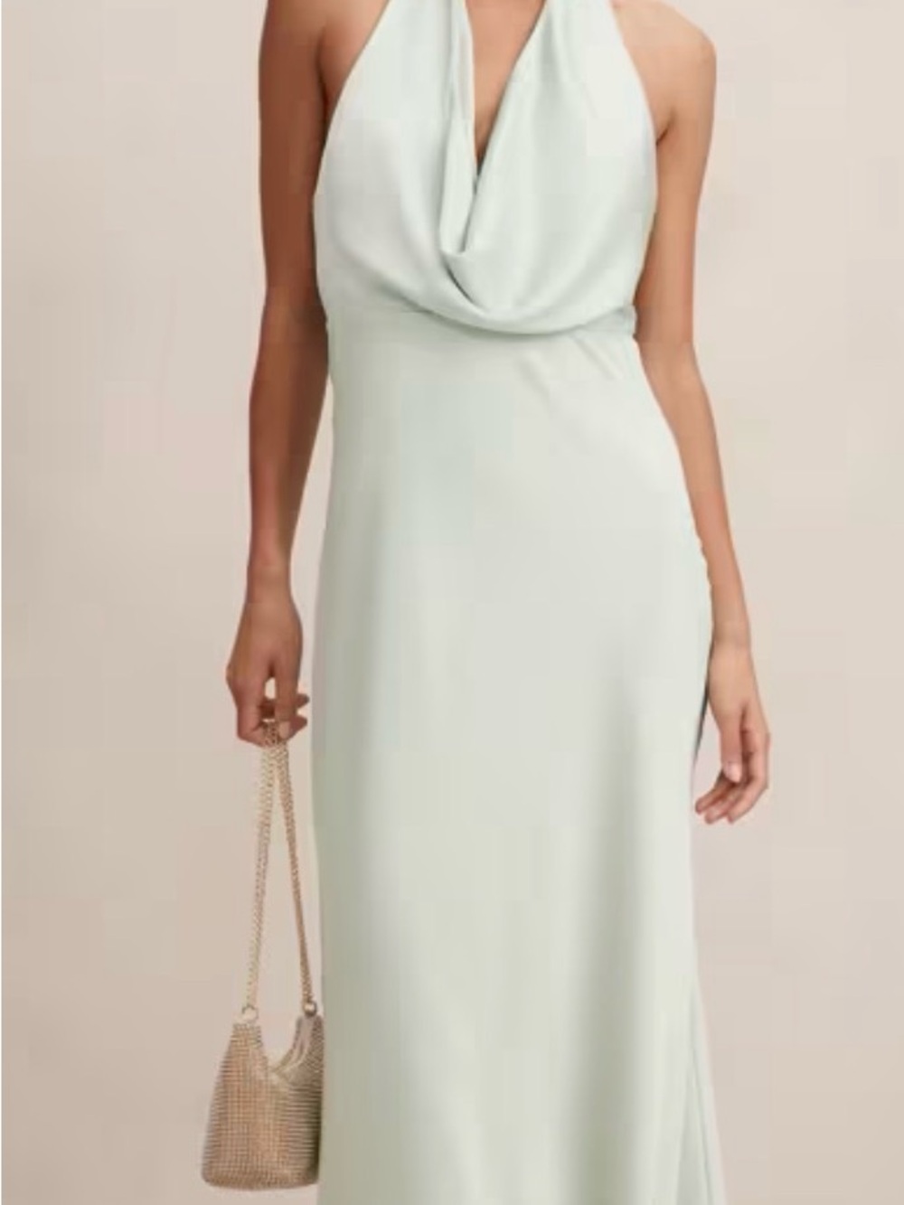 EverNew Cowl Maxi Dress in Pale Mint